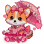 Corgi Girly Sticker
