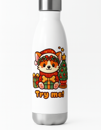 Corgi Christmas Present Sticker Corgi Christmas Present Sticker