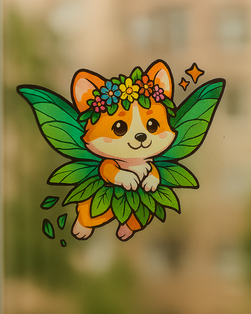Corgi Fairy Sticker Corgi Fairy Sticker
