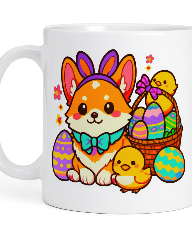 Corgi Easter Sticker Corgi Easter Sticker