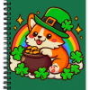 Corgi Leprechaun Sticker Corgi Leprechaun Sticker