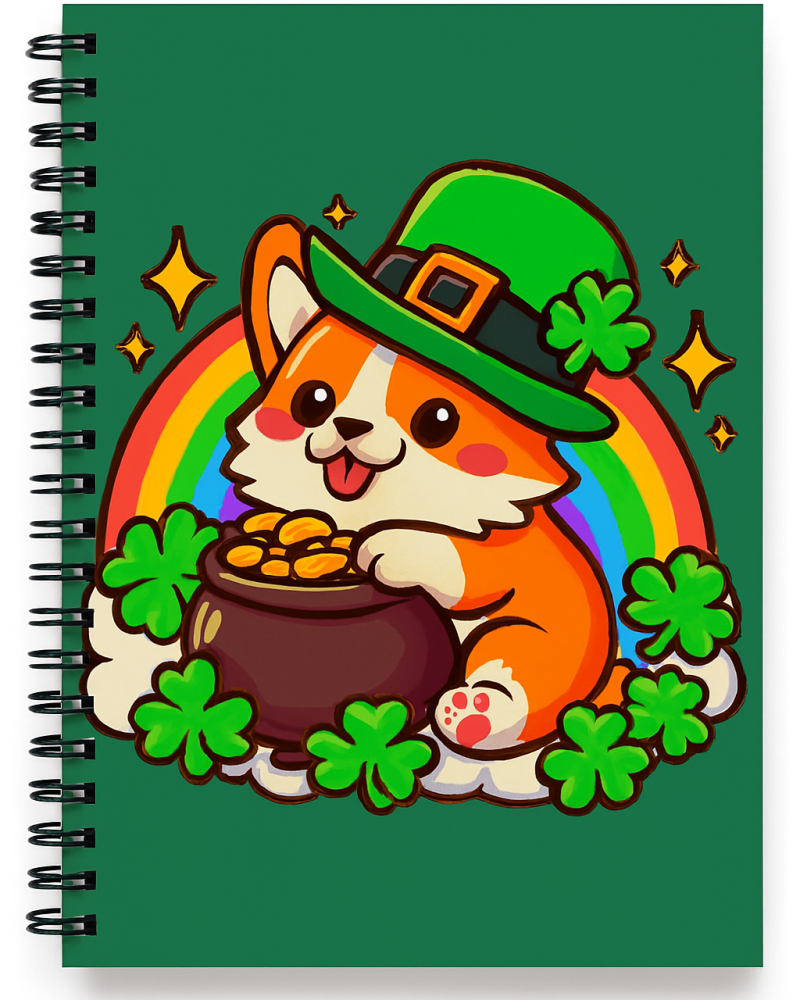 Corgi Leprechaun Sticker Corgi Leprechaun Sticker