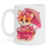 Corgi Girly Sticker